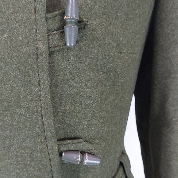 Vintage Hammerer Green Loden Boiled Wool Felt Hunter Jacket sz S Made in Autria - Picture 5 of 11